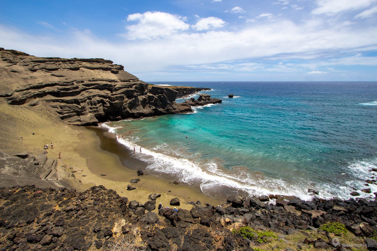 The south of Big Island: amazing green and black sand beaches ...