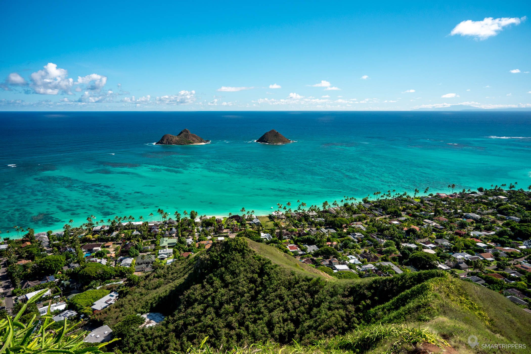 Kaiwa Ridge (Lanikai Pillbox) trail: the most beautiful view of the 