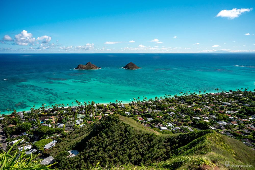 Kaiwa Ridge (Lanikai Pillbox) trail: the most beautiful view of the ...